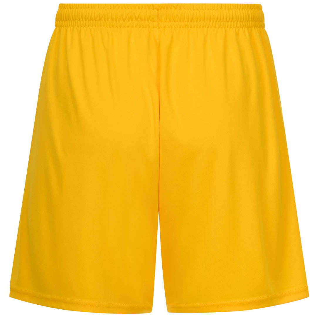 Pantalones cortos deportivos de entrenamiento para hombre amarillos con cintura elástica main