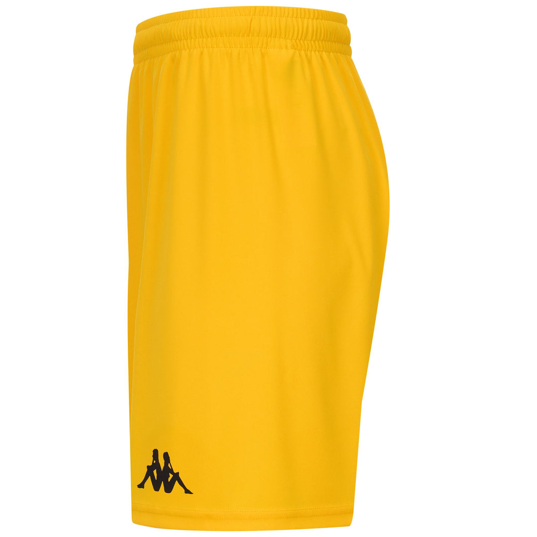 Pantalones cortos deportivos de entrenamiento para hombre amarillos con cintura elástica main