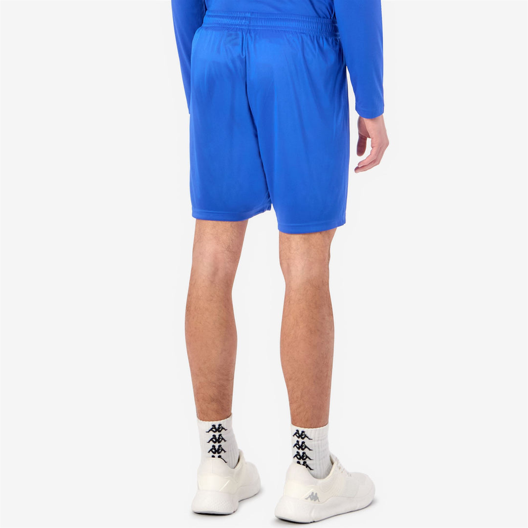 Men's Blue Regular Fit Soccer Shorts in Interlock Fabric main
