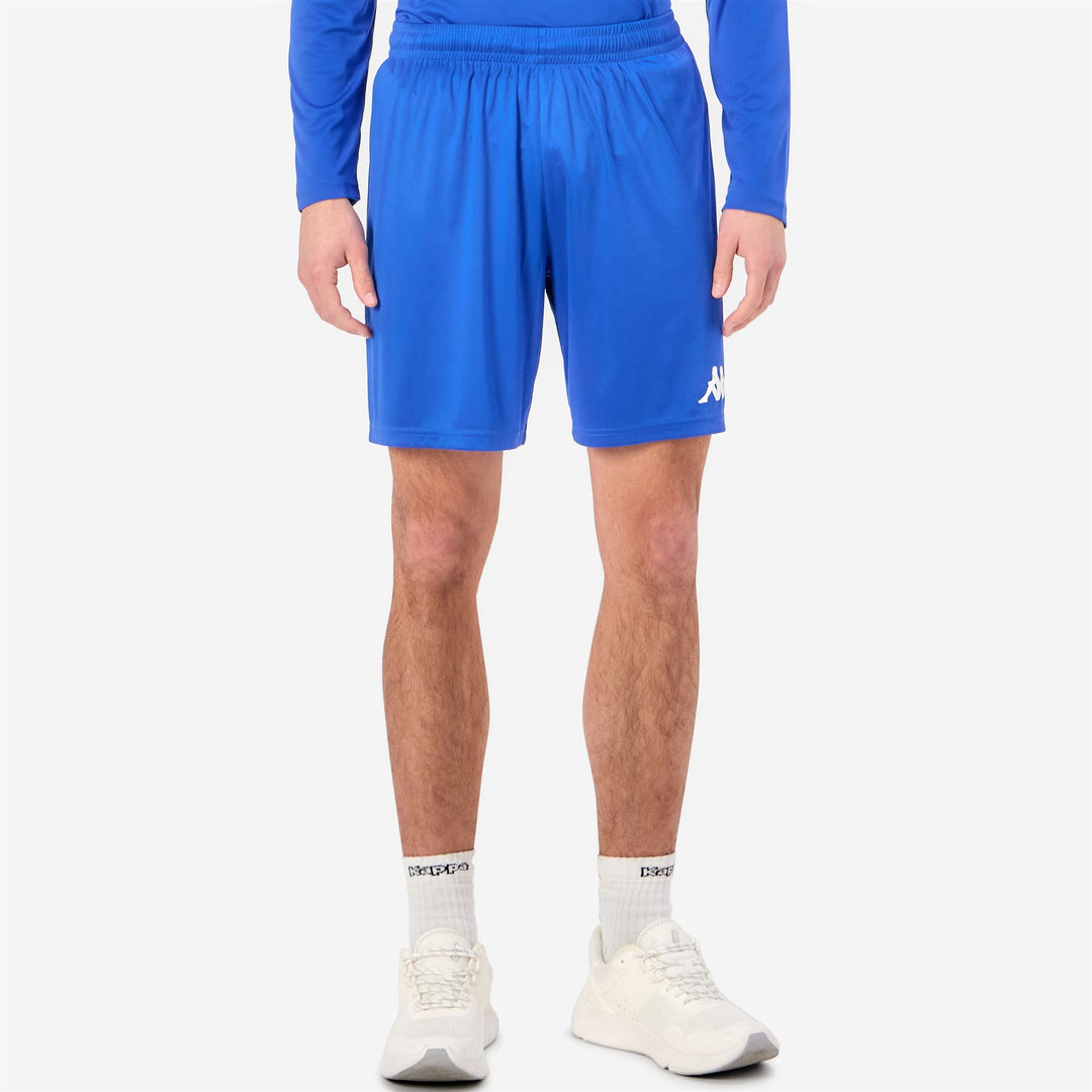 Men's Blue Regular Fit Soccer Shorts in Interlock Fabric main