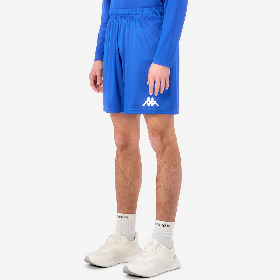 Men's Blue Regular Fit Soccer Shorts in Interlock Fabric main