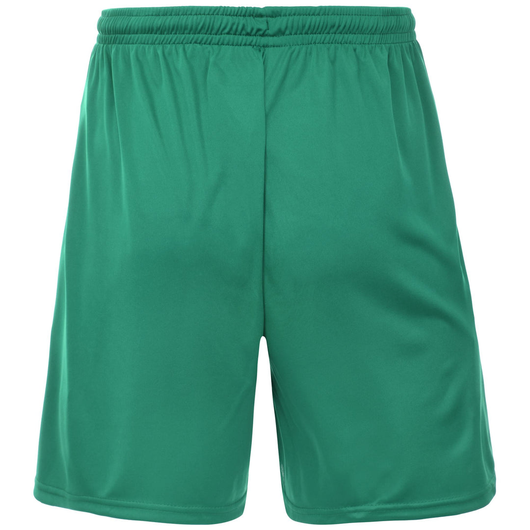 Men's Green Regular Fit Soccer Training Shorts in Interlock Fabric main