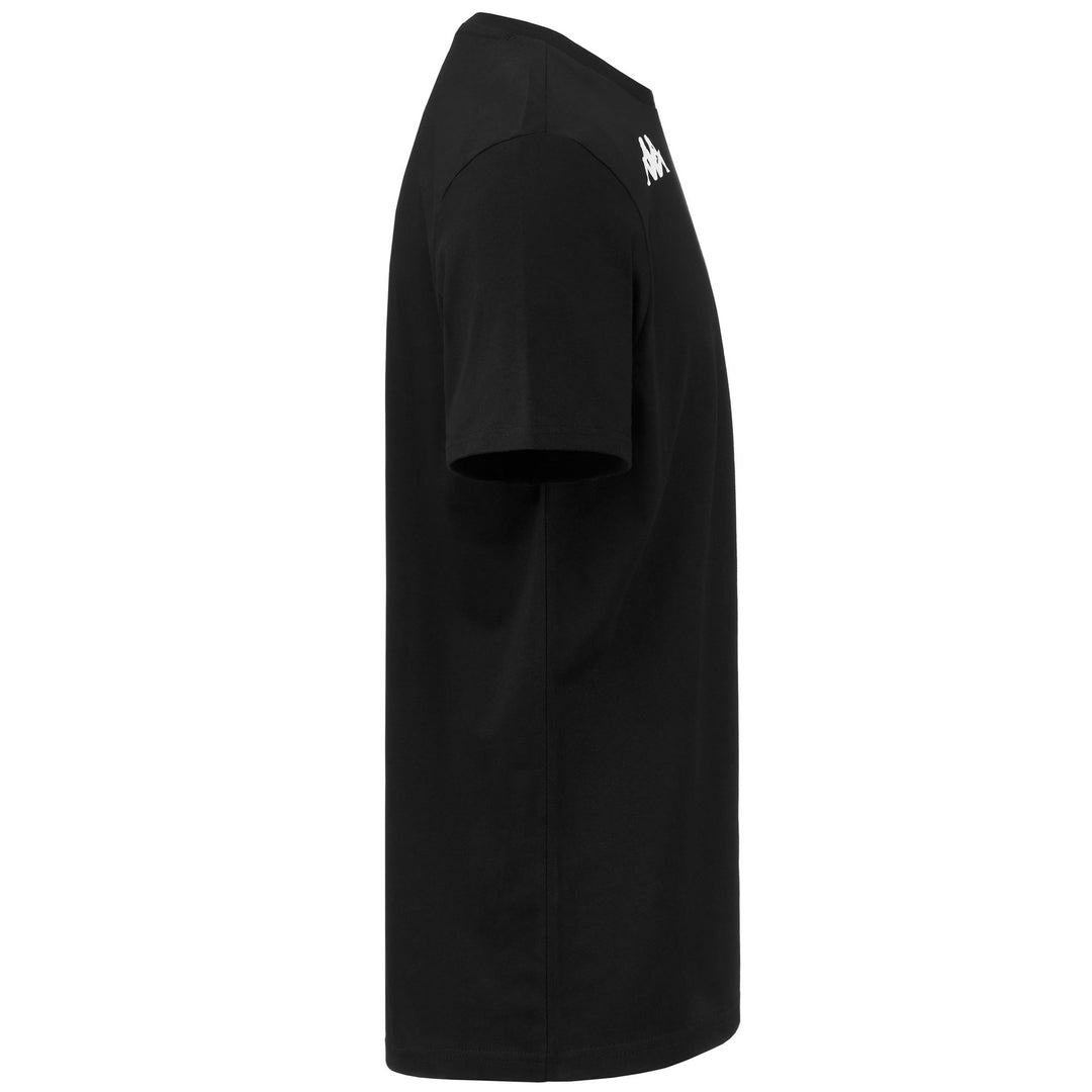 T-shirt nera da uomo in cotone vestibilità regular per l'allenamento main