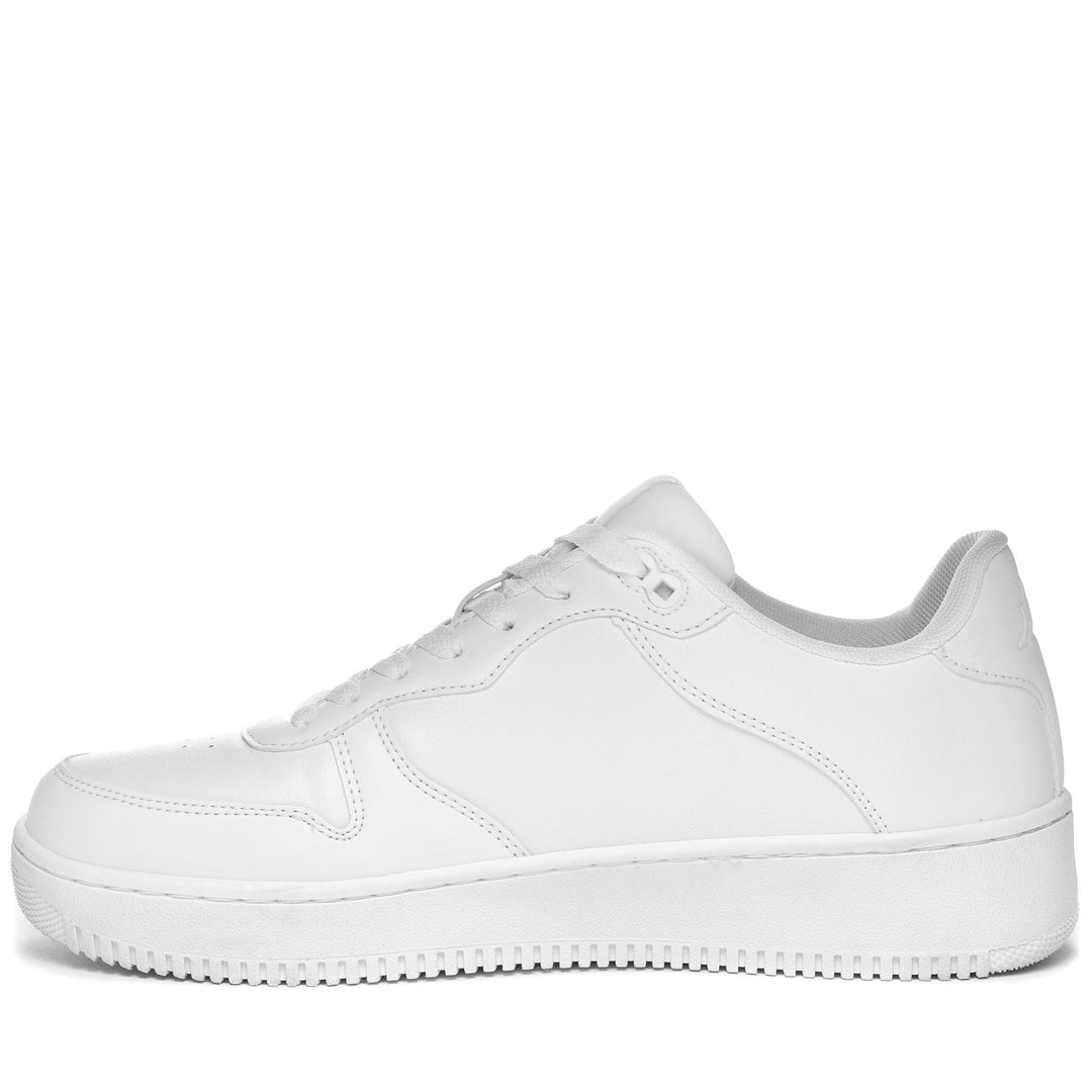 Sneakers Unisex LOGO  MASERTA Low Cut WHITE Dressed Side (jpg Rgb)		