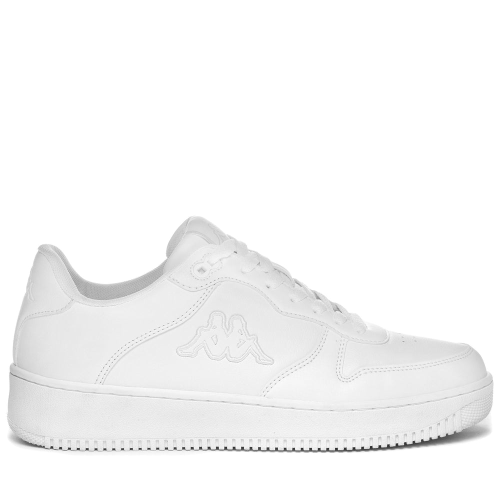 Zapatillas blancas unisex de corte bajo con suela de caucho sintético 02
