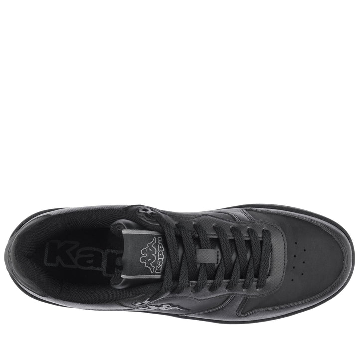 Sneakers Unisex LOGO  MASERTA Low Cut BLACK Dressed Back (jpg Rgb)		
