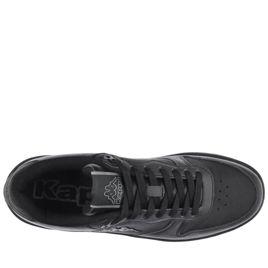 Zapatillas deportivas unisex negras para caminar con plantilla de espuma main