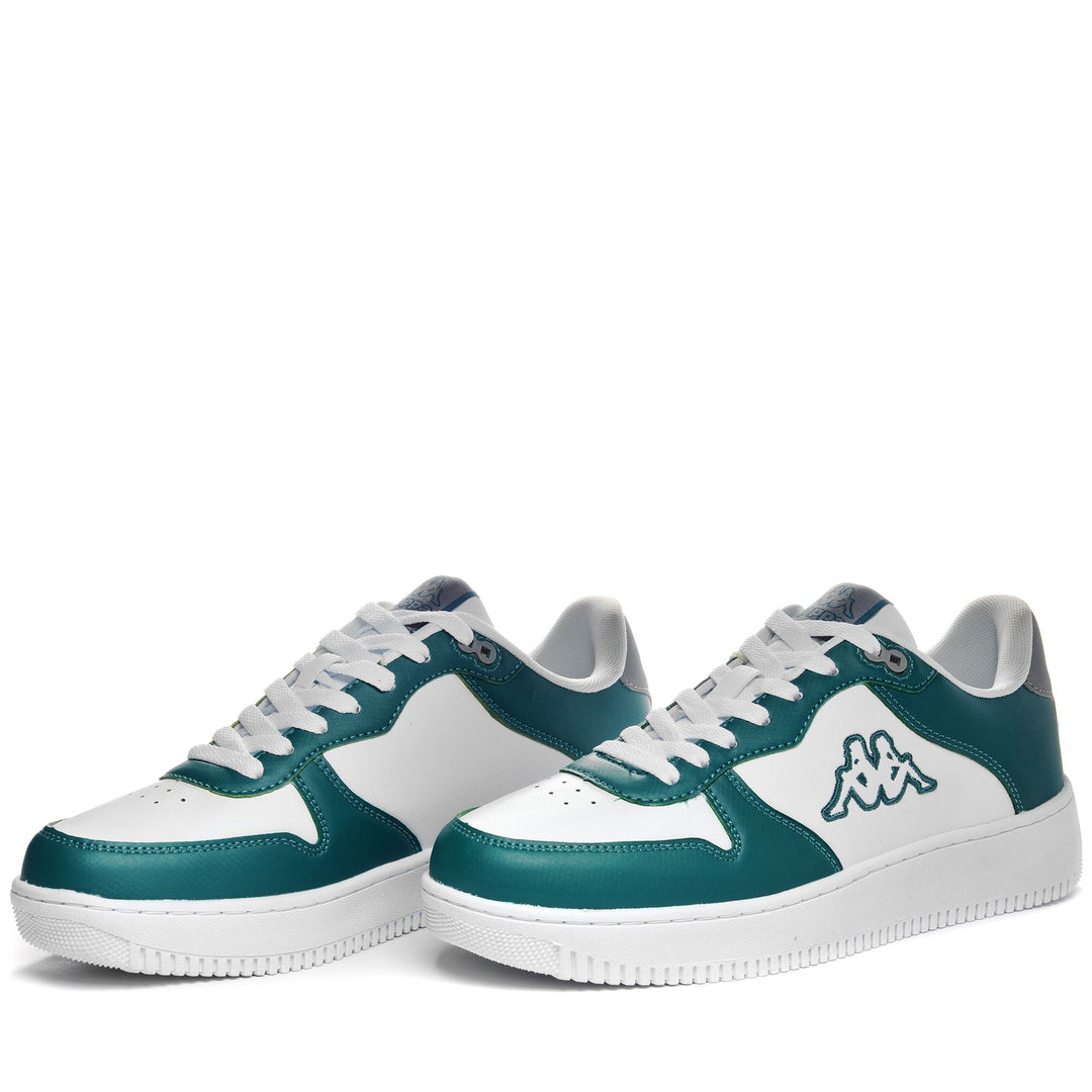 Grey Green Unisex Low Cut Walking Sneakers 01