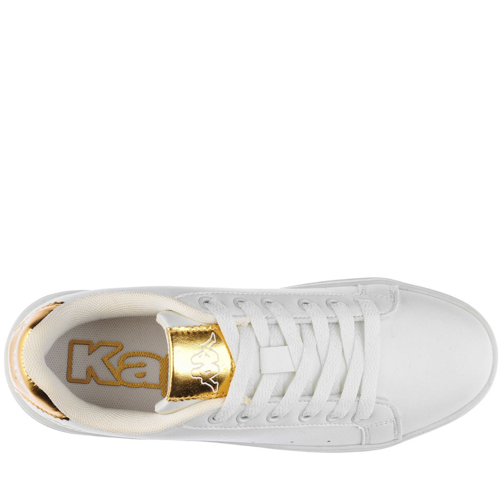 Sneakers da Passeggio Basse Donna in Oro Bianco 02
