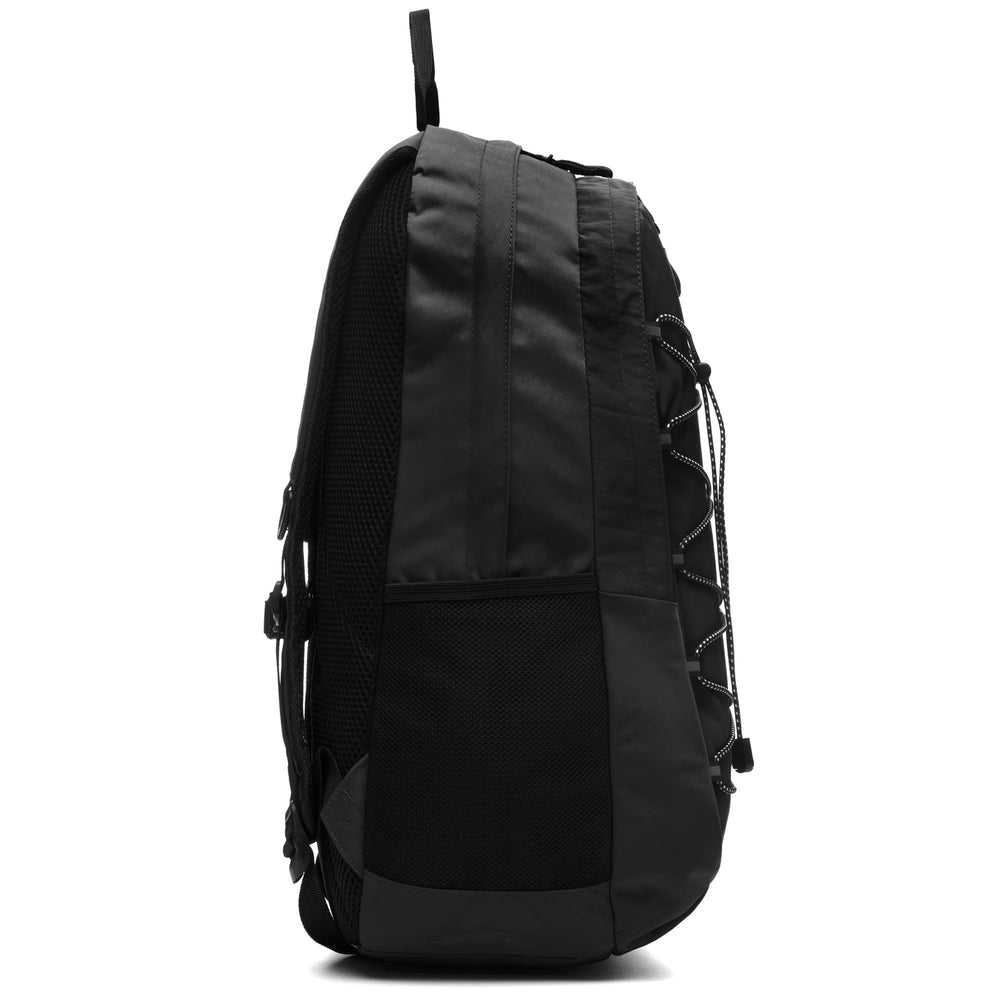 Bags Unisex AUTHENTIC ZAIX Backpack BLACK - WHITE ANTIQUE Dressed Front (jpg Rgb)	