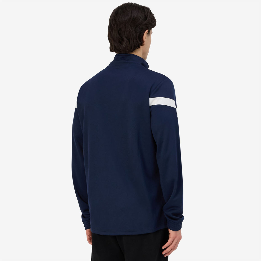 Blue Men's Slim Fit Tracksuit in Piqué Tricot Fabric main