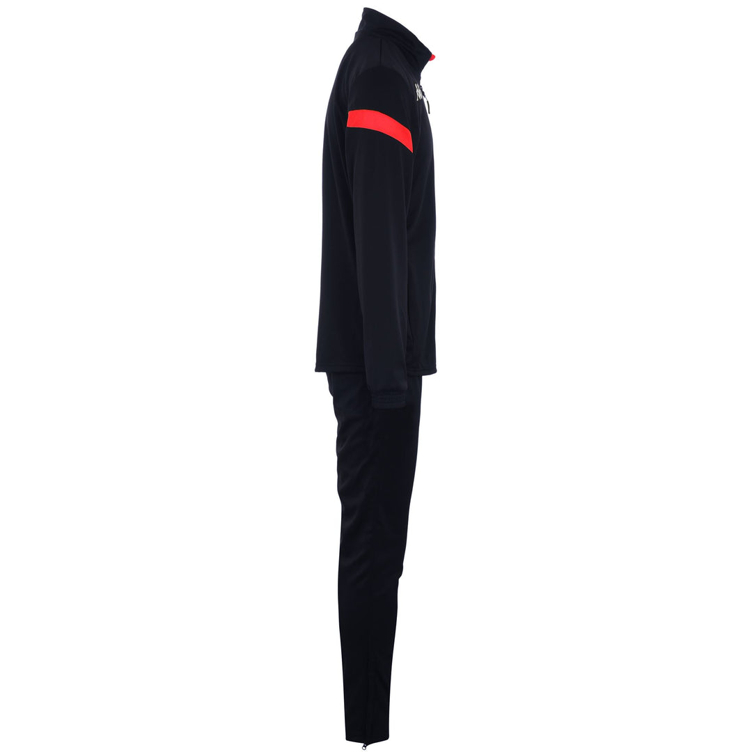 Survêtement de football bleu pour homme, coupe ajustée, en tissu piqué tricot main