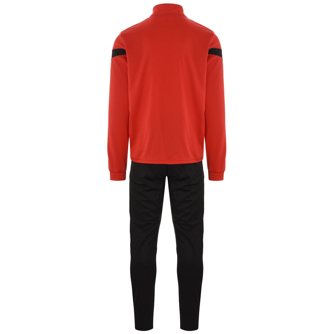 Chándal de fútbol rojo de corte entallado para hombre en tejido piqué main