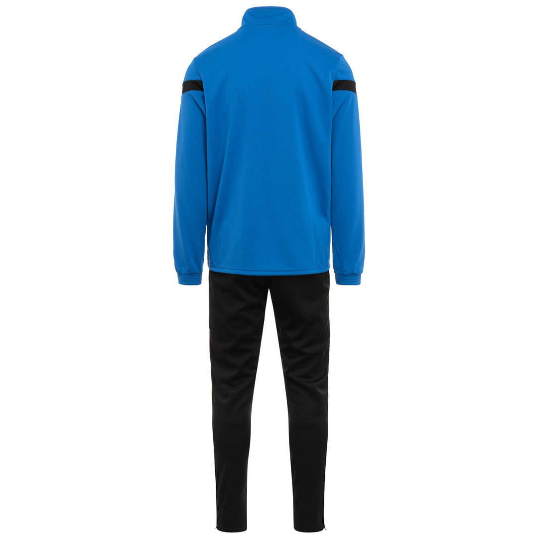 Tuta da uomo slim fit blu in tessuto piquè tricot main