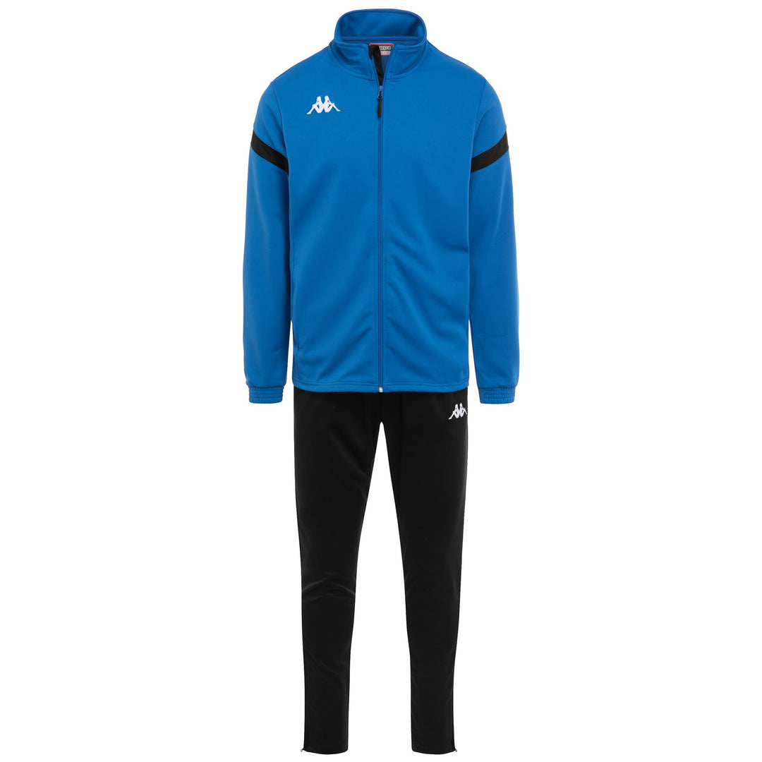 Blue Men's Slim Fit Tracksuit in Piquè Tricot Fabric 01