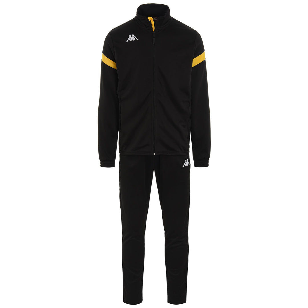 Survêtement de football noir pour homme, coupe ajustée, en polyester 01