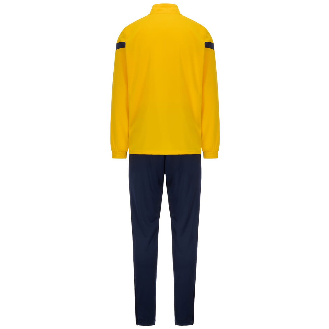 Chándal unisex amarillo de corte entallado en tejido piqué tricot main