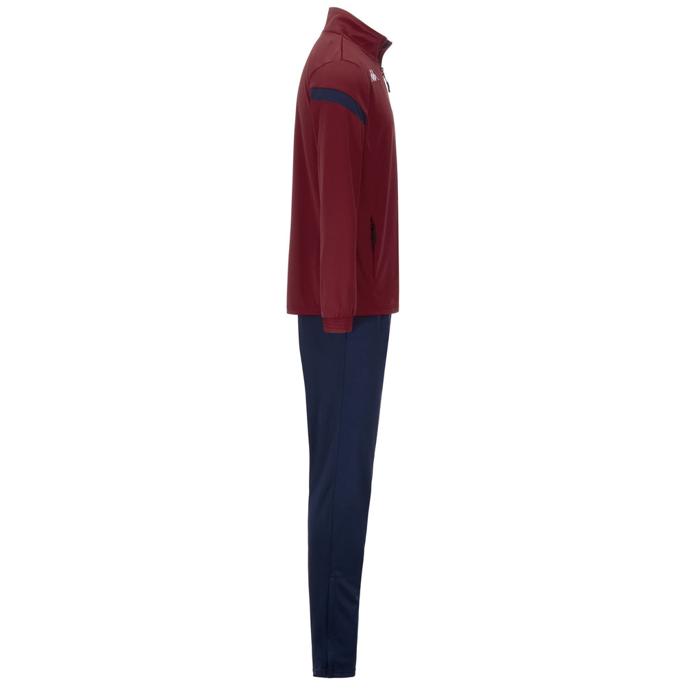 Red Men's Slim Fit Soccer Tracksuit in Piqué Fabric 02