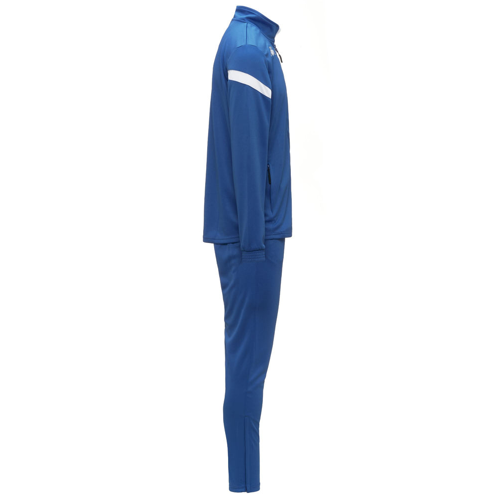 Chándal azul de corte entallado para hombre en tejido piqué tricot 02