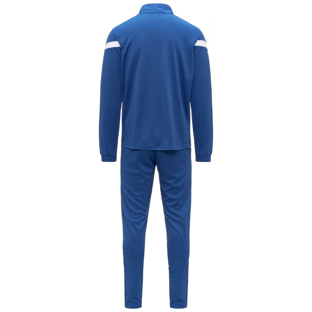 Chándal azul de corte entallado para hombre en tejido piqué tricot main