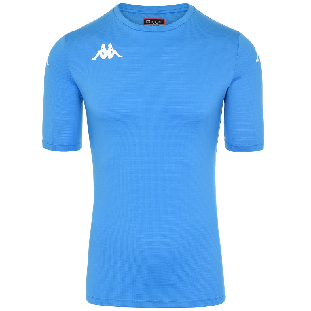 Blue Men's Skin Fit Soccer Shirt in Stretch Fabric 01