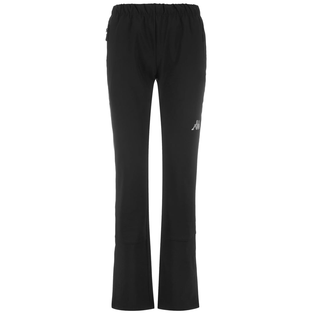 Pantalon de ski noir pour femme avec empiècements coupe-vent 01