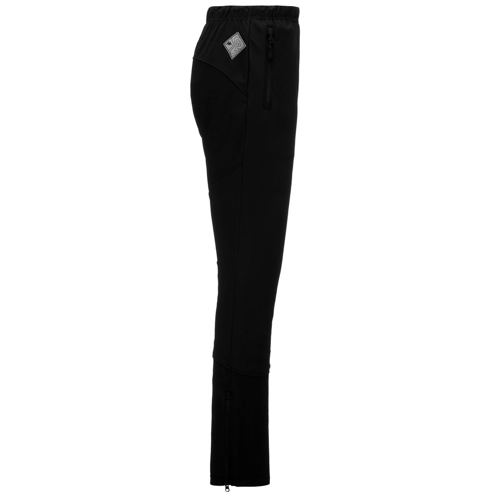 Pantalon de ski stretch noir pour femme, coupe classique, avec empiècements coupe-vent 02