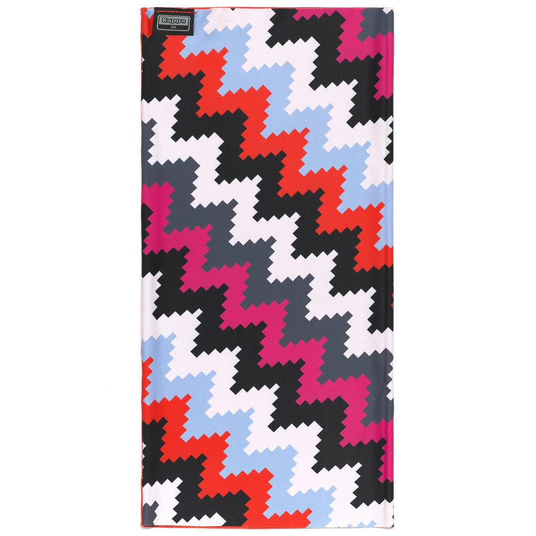 Écharpe de ski réversible unisexe noire en tissu extensible polaire 01