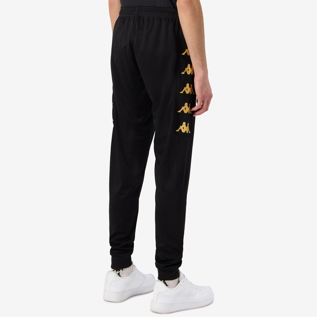 Black Men's Football Training Pants with Slim Fit main