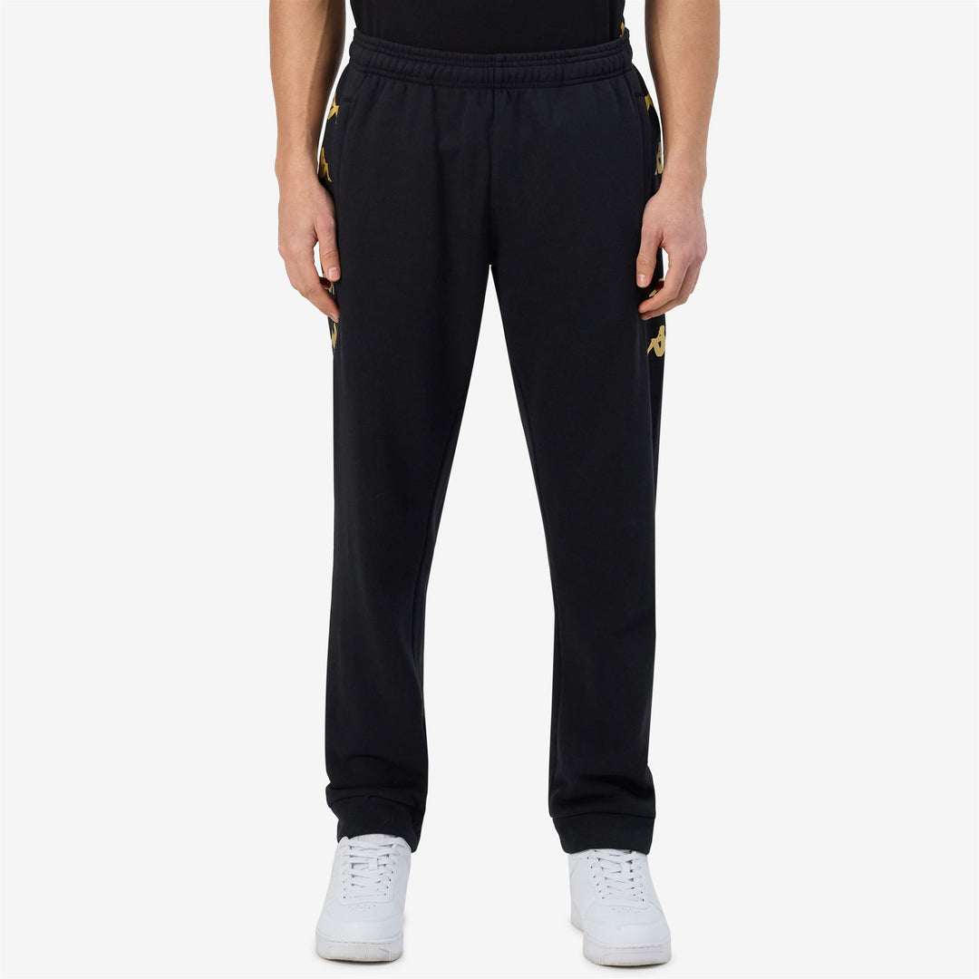 Black Men's Football Sweatpants with Slim Fit main