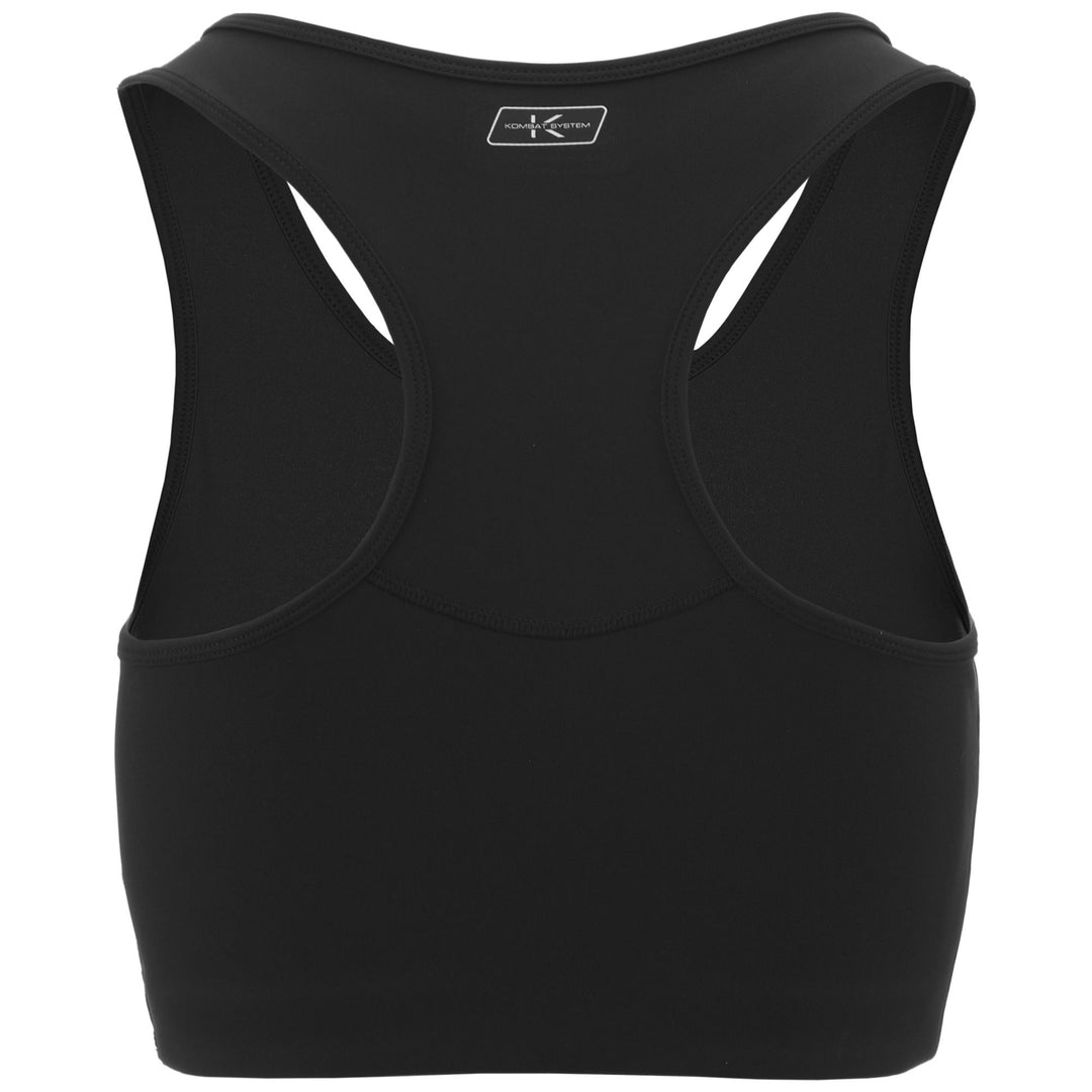 Black Women's Active Training Jersey Top in Skin Fit Design main