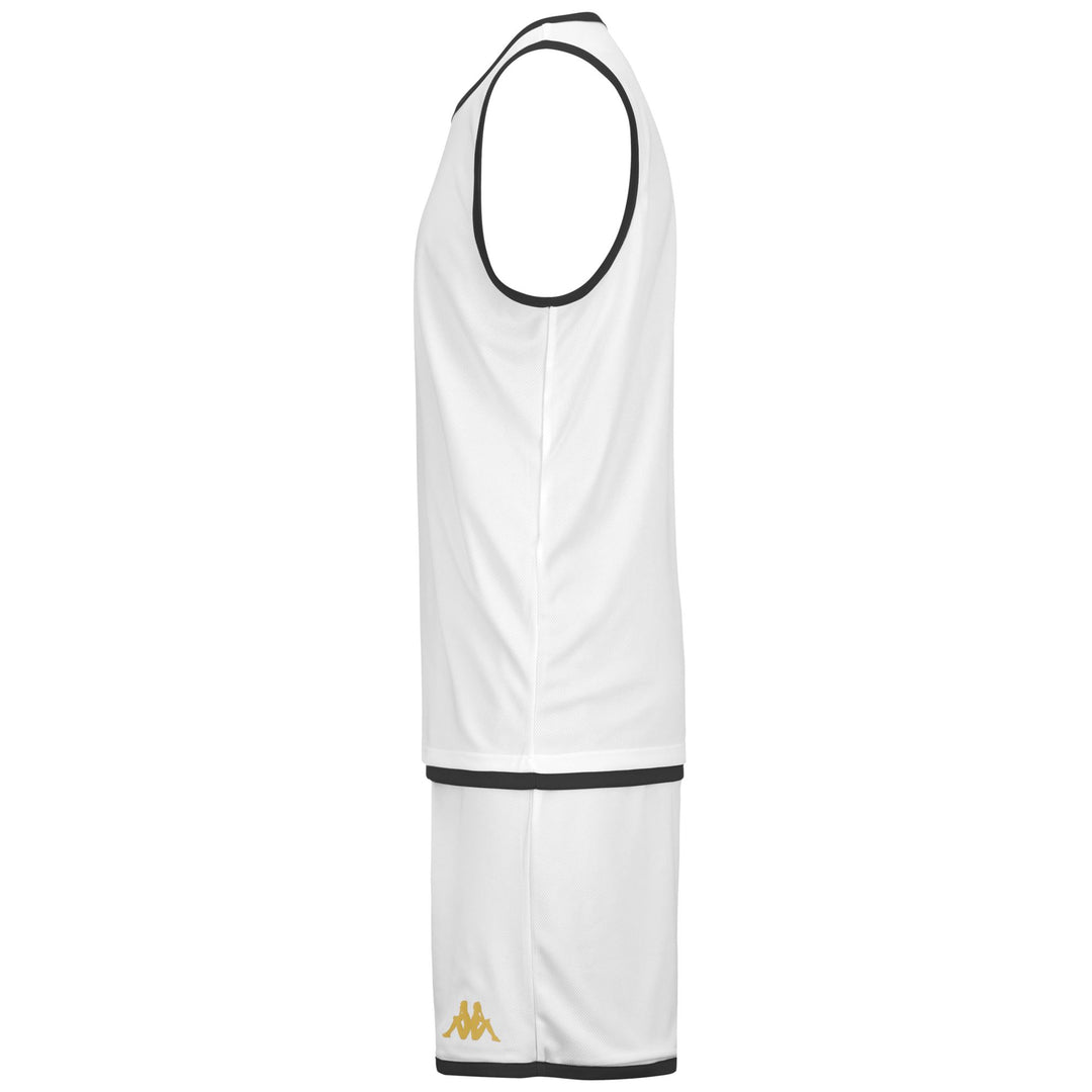 Black Men's Regular Fit Reversible Basketball Shorts and Tank Set main