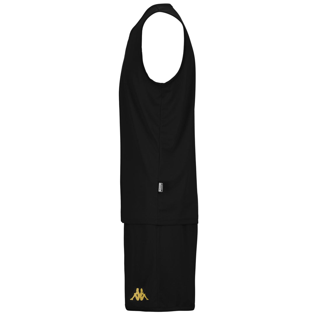 Ensemble short et débardeur de basketball réversible noir pour homme, coupe classique main
