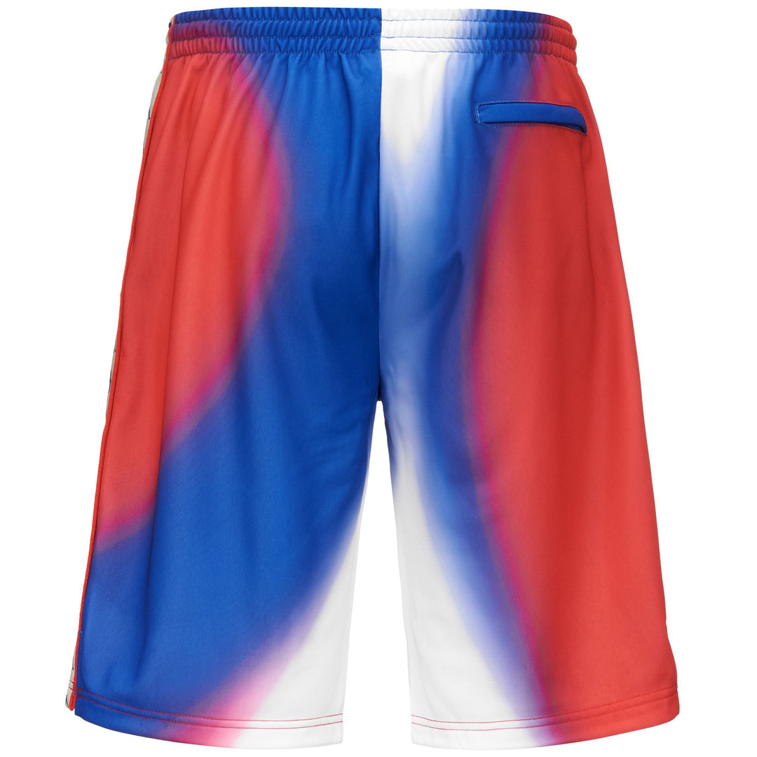 Shorts Man 222 BANDA SAIO 2 GRAPHIK Sport  Shorts GRAPHIK BLUE ROYAL-RED-WHITE ANTIQUE Dressed Side (jpg Rgb)		