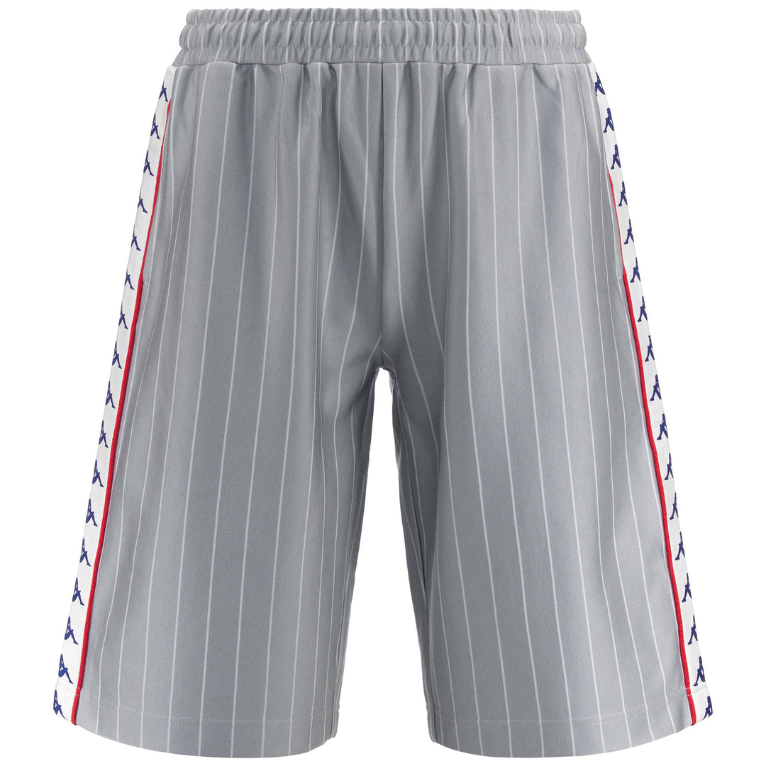 Shorts Man 222 BANDA LULLO Sport  Shorts GREY-WHITE ANTIQUE-RED Photo (jpg Rgb)			