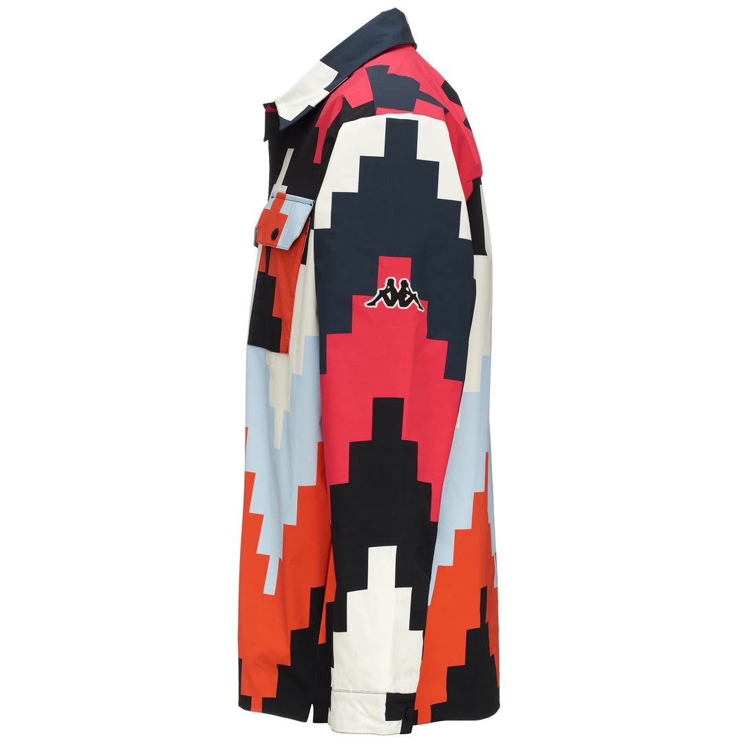 Black Unisex Padded Ski Shirt with Water Protection and Oversize Fit main