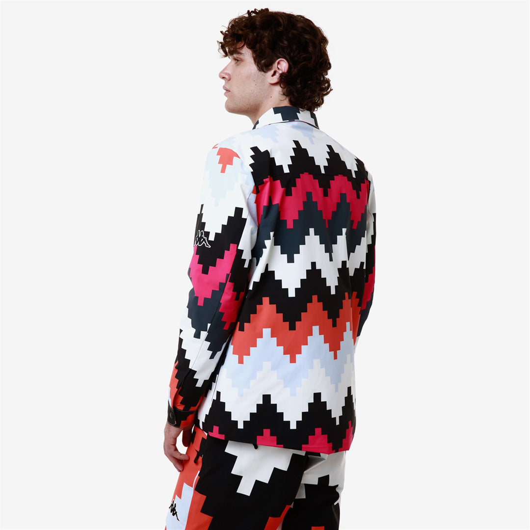 Black Unisex Padded Ski Shirt with Water Protection and Oversize Fit main