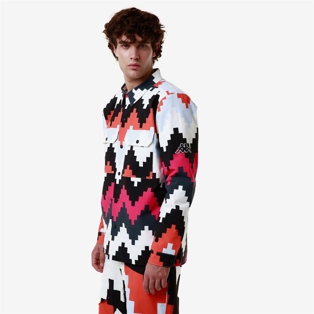 Black Unisex Padded Ski Shirt with Water Protection and Oversize Fit main