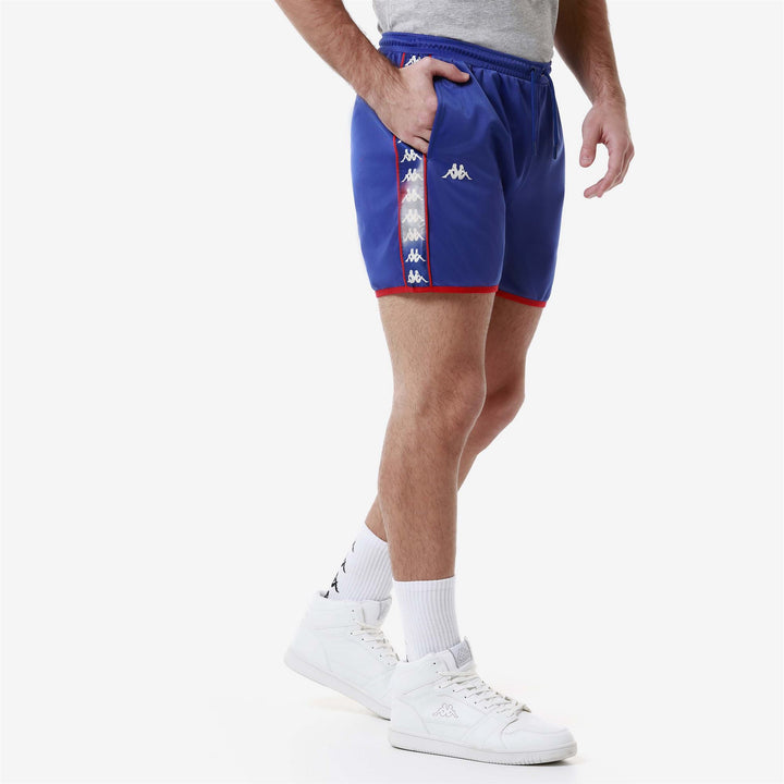 Shorts Man 222 BANDA LOKIGT Sport  Shorts GRAPHIK TAPE BLUE ROYAL-RED-GREY Dressed Front Double		