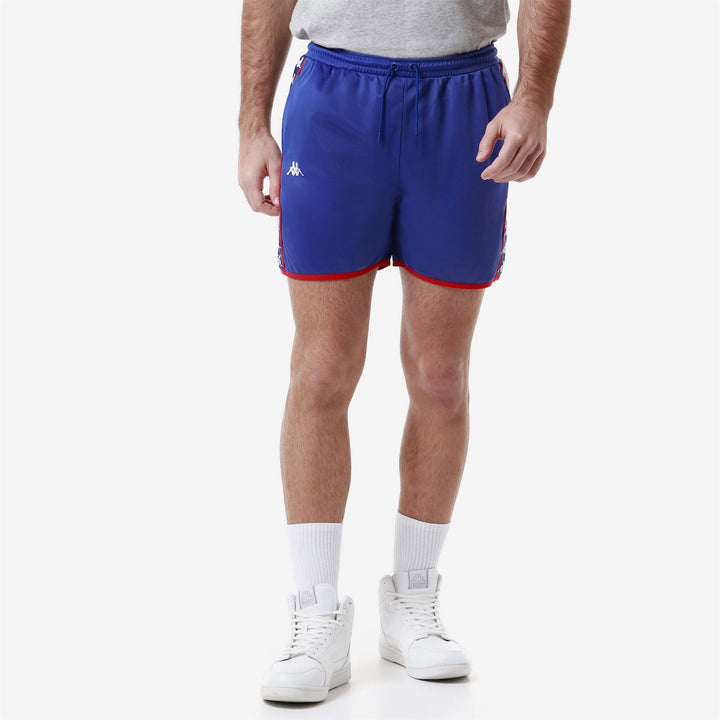 Shorts Man 222 BANDA LOKIGT Sport  Shorts GRAPHIK TAPE BLUE ROYAL-RED-GREY Detail (jpg Rgb)			