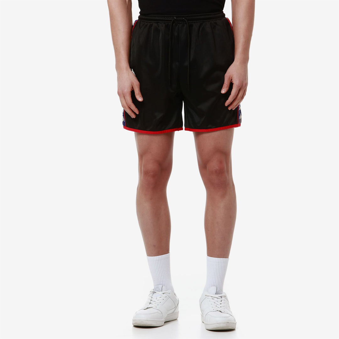 Shorts Man 222 BANDA LOKIGT Sport  Shorts GRAPHIK TAPE BLACK-BLUE ROYAL-RED Detail (jpg Rgb)			