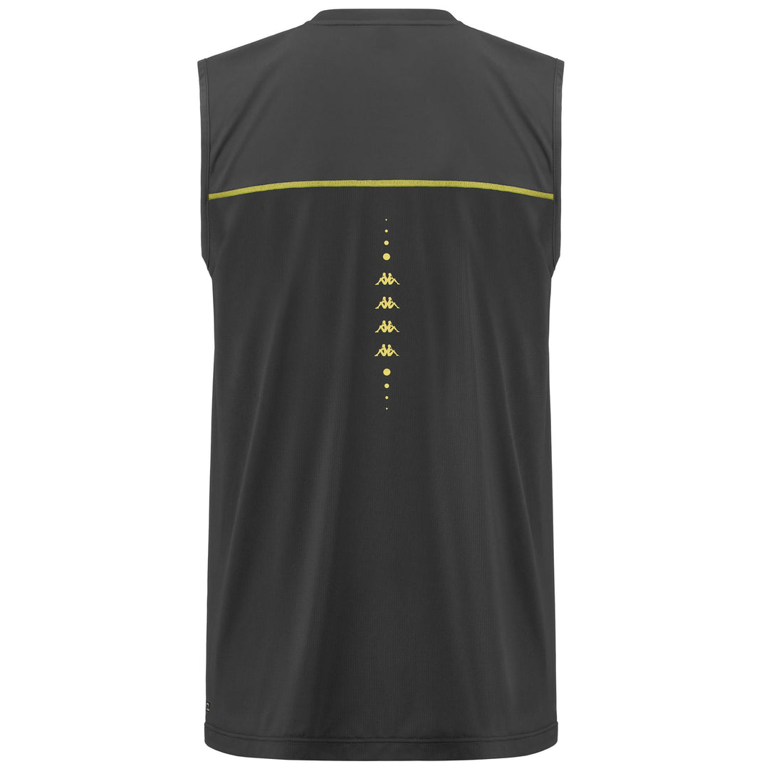 Dark Grey Men's Training Tank Active Jersey with Mesh Insert main