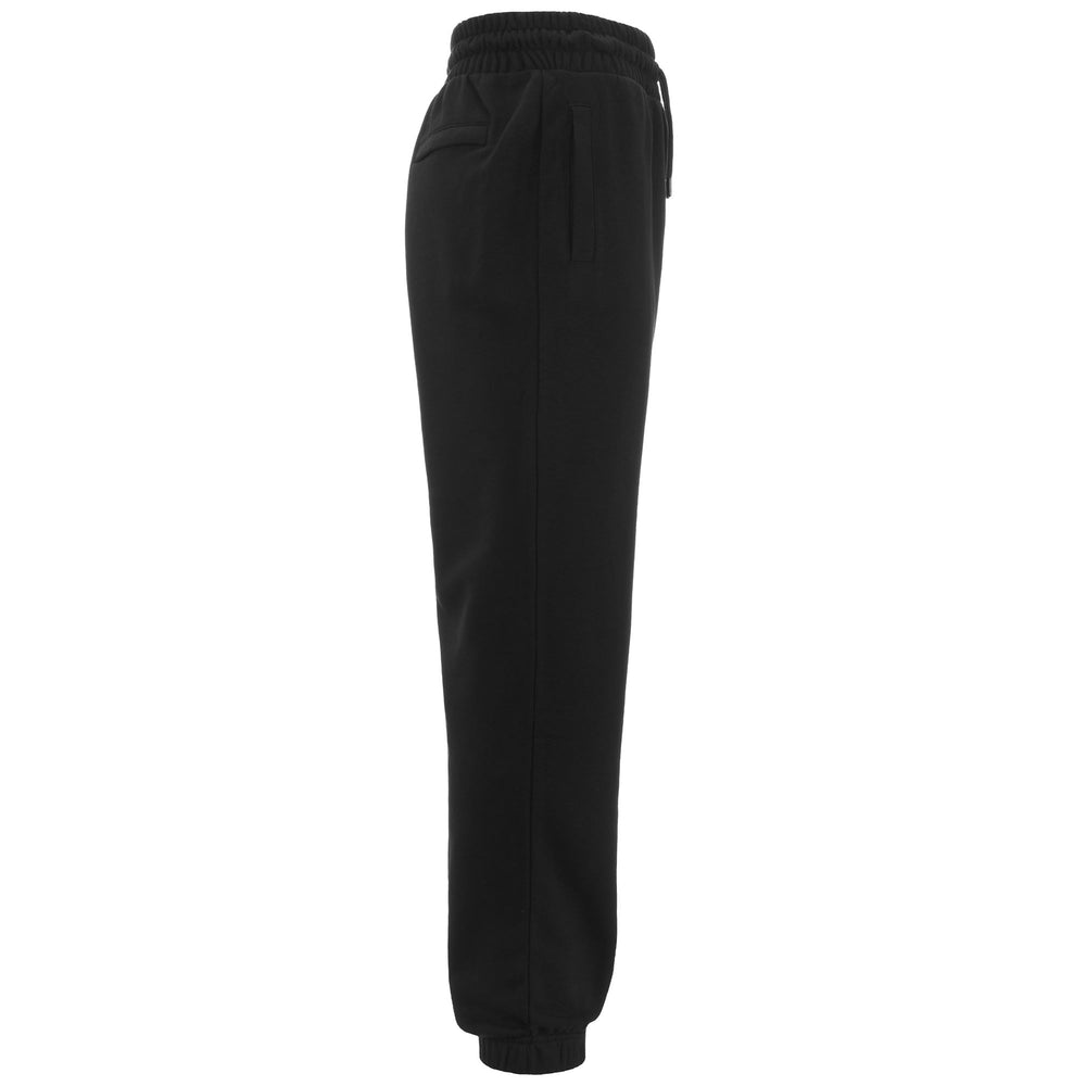 Pants Man AUTHENTIC GOTHENBURG 2 Sport Trousers BLACK - WHITE Dressed Front (jpg Rgb)	