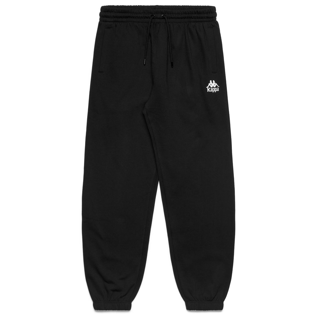Black Men's Regular Fit Sportswear Pants in Brushed Fleece 01