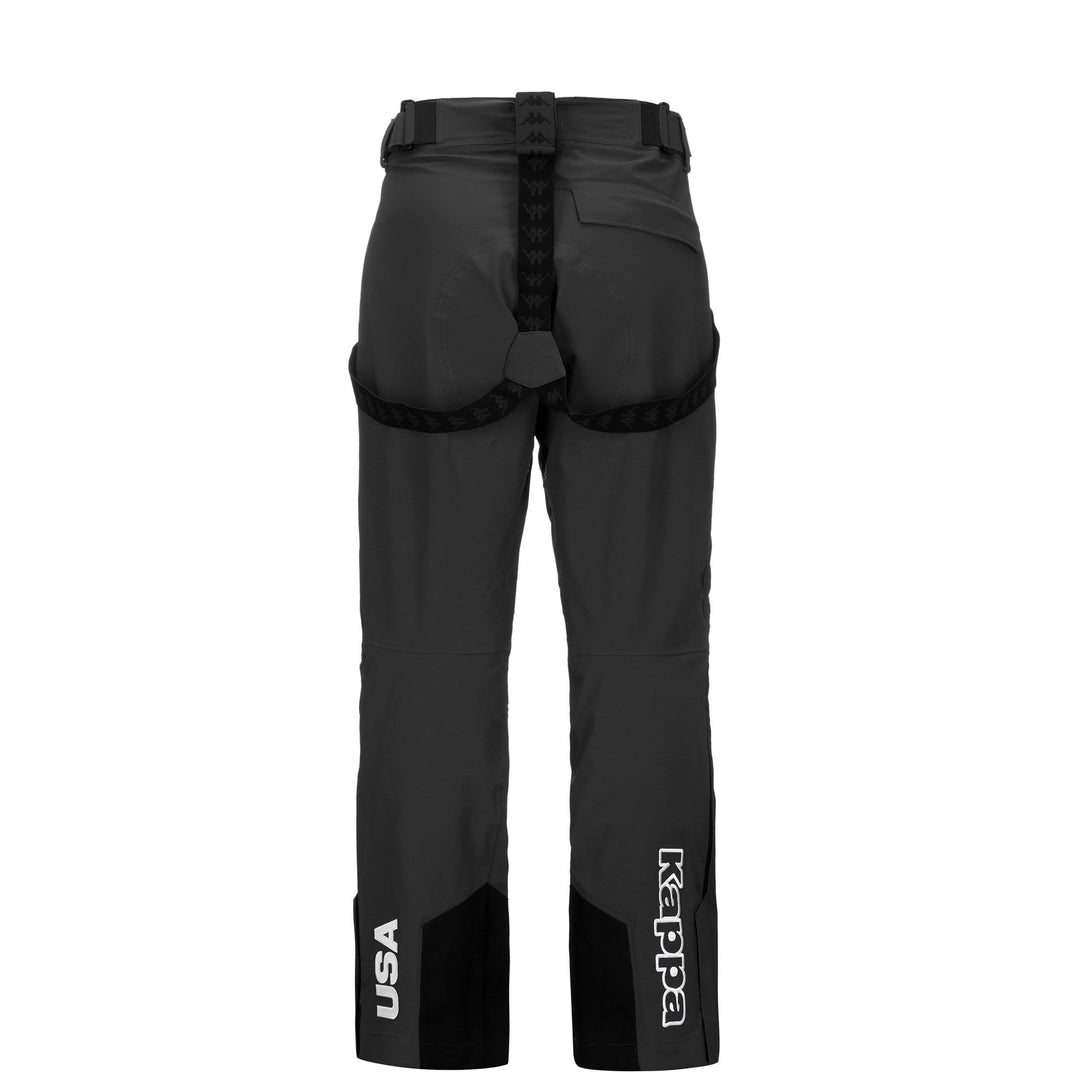 Pantalon de ski gris unisexe avec protection imperméable et rembourrage Thermolite main