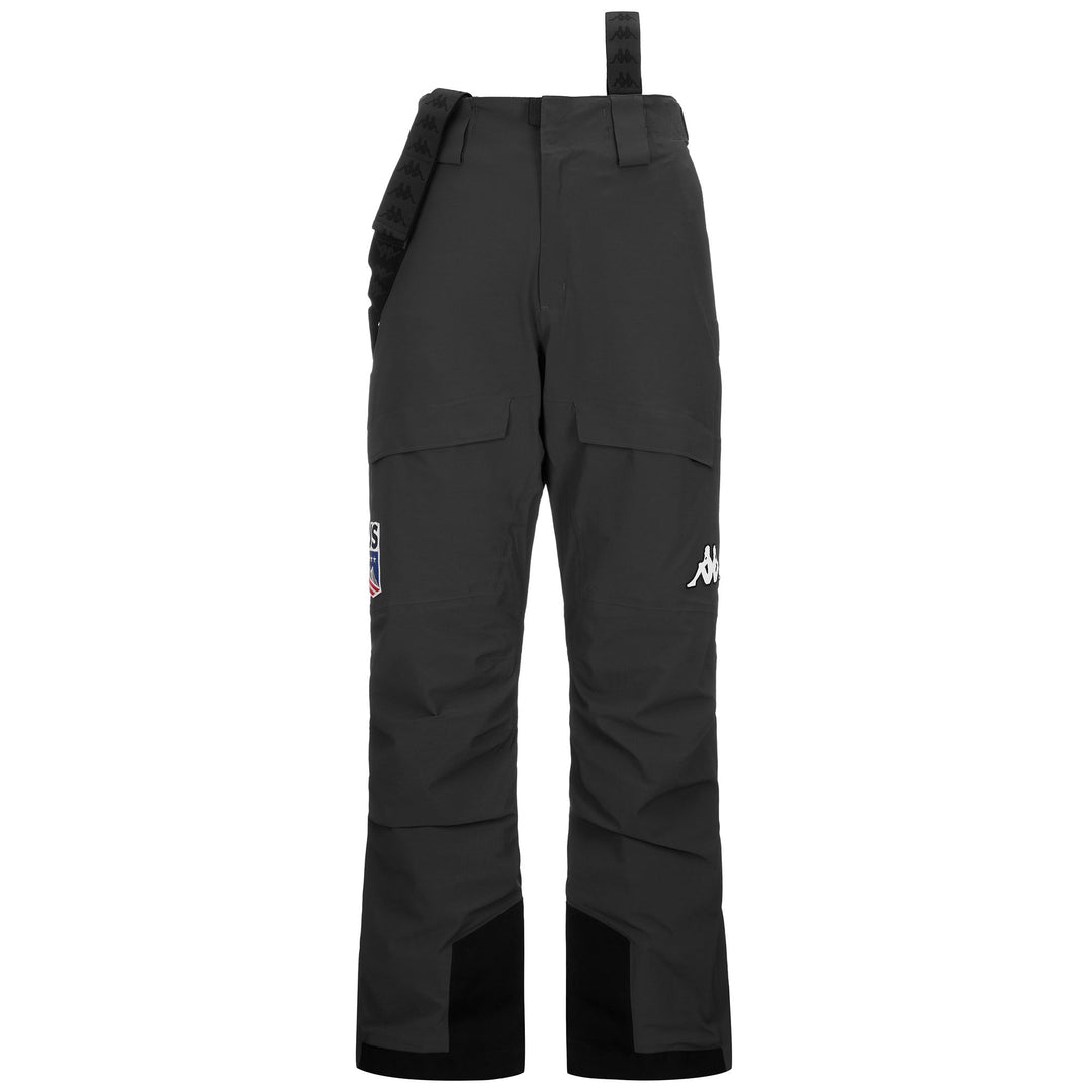 Pantalon de ski rembourré gris unisexe avec protection imperméable 01
