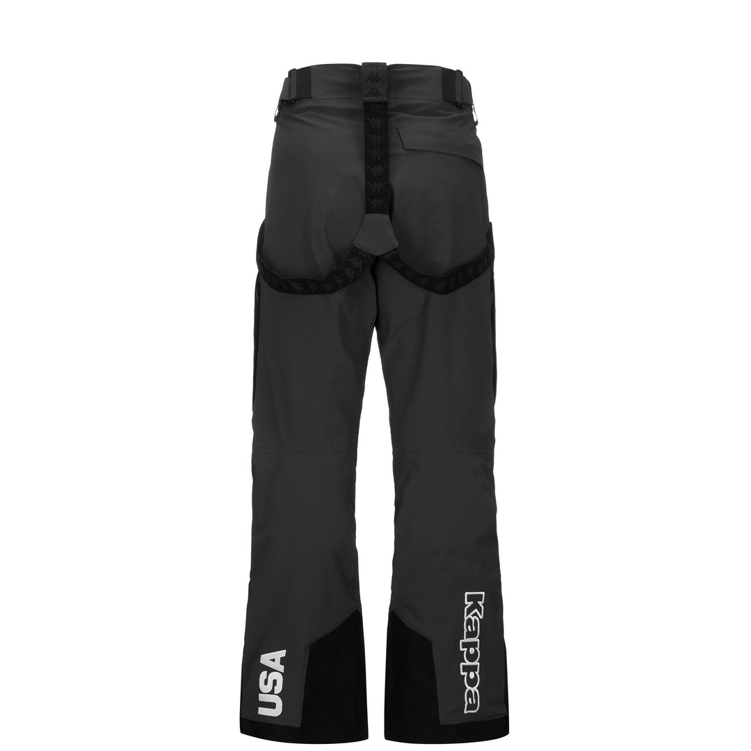 Pantaloni da sci imbottiti unisex grigi con protezione impermeabile main