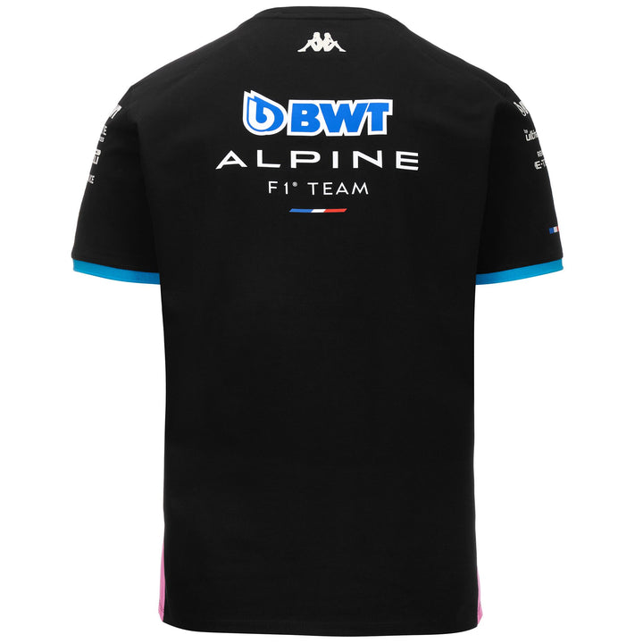 T-ShirtsTop Man ADIRY ALPINE F1 T-Shirt BLACK - BLUE DRESDEN - PINK BEGONIA Dressed Side (jpg Rgb)		