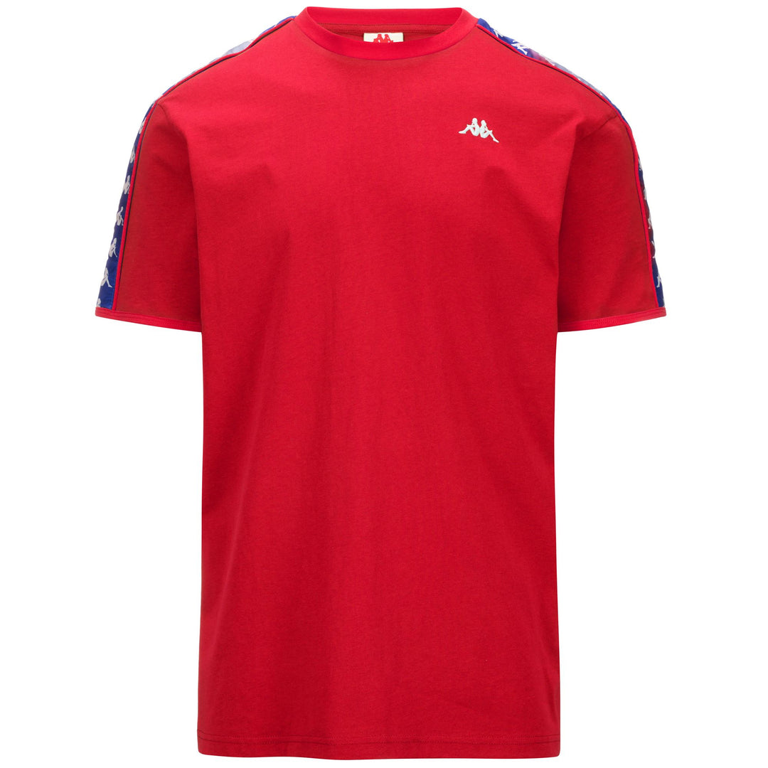 T-ShirtsTop Man 222 BANDA LILOGT T-Shirt GRAPHIK TAPE RED-BLUE ROYAL-GREY Photo (jpg Rgb)			