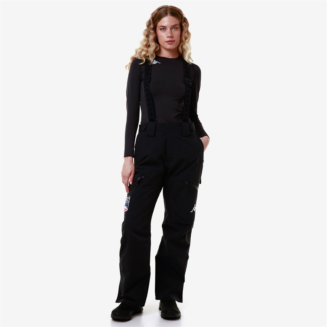 Pantalon de ski rembourré bleu pour femme, coupe slim, avec protection imperméable 01